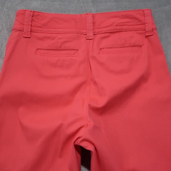 Charter Club Pants Womens 8 Pink Capri Chino Denim High Rise Preppy City Casual - Picture 5 of 14